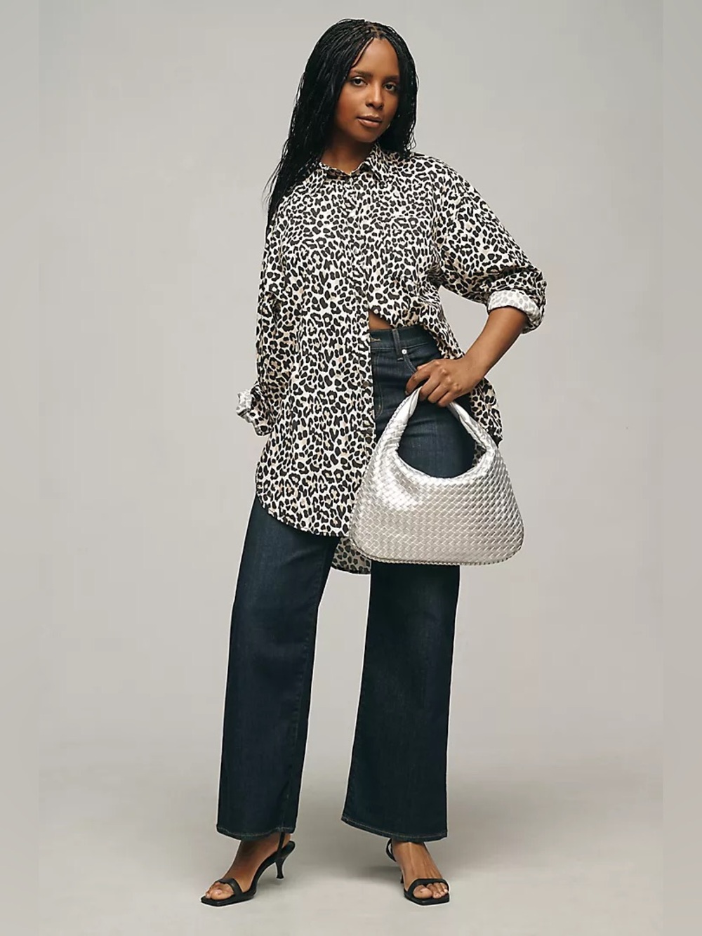 Maeve Bennet Buttondown Shirt by Printed Edition Leopard Top Anthropologie